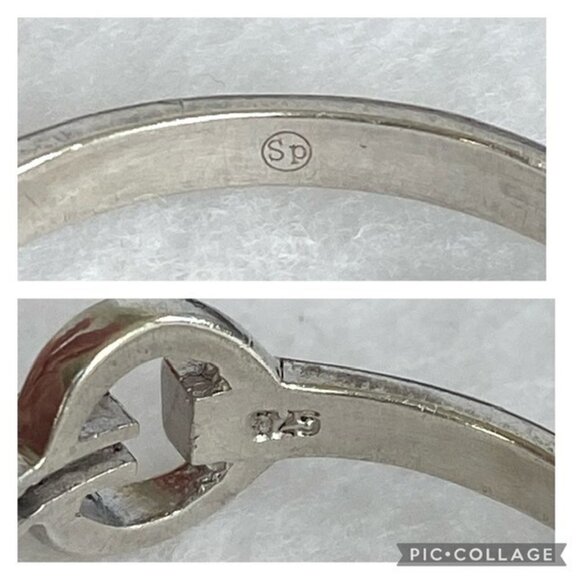 Silver Plated 8MM Cubic Zirconia Circle Bar Band Ring Size 8.75 - Picture 8 of 16